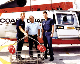 Del Hicks with Coast Guard